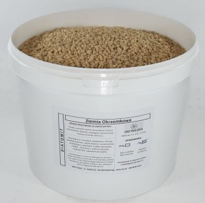 Diatomite, diatomaceous earth - granulation 2.0-6.0mm - bucket 5 Kg