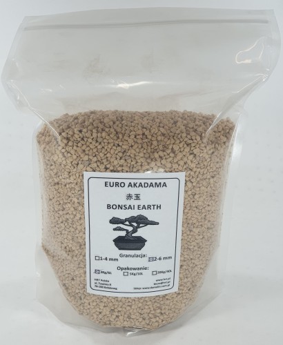 Euro-Akadama - ziemia do bonsai 3 Kg / 6L - 2-6 mm