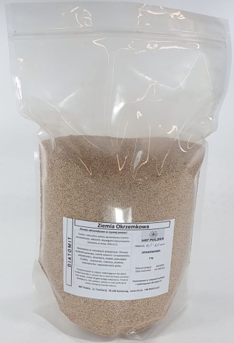 Diatomit, ziemia okrzemkowa 3 Kg / 0.5 - 1.0 mm