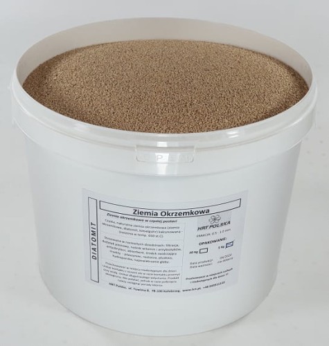Diatomite, diatomaceous earth - granulation 0.5-1.0mm - bucket 5 Kg